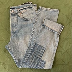 Levi’s Made & Crafted Patchwork 501 Skinny Jeans Size 30